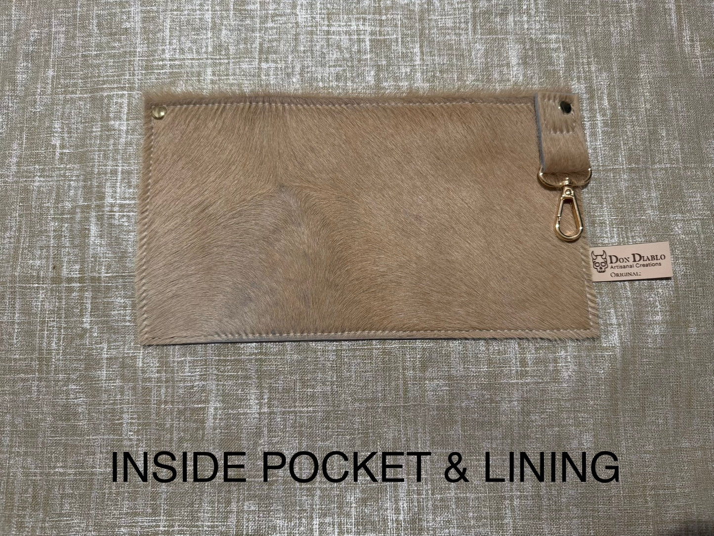 Tan Cowhide Large Leather Tote #2
