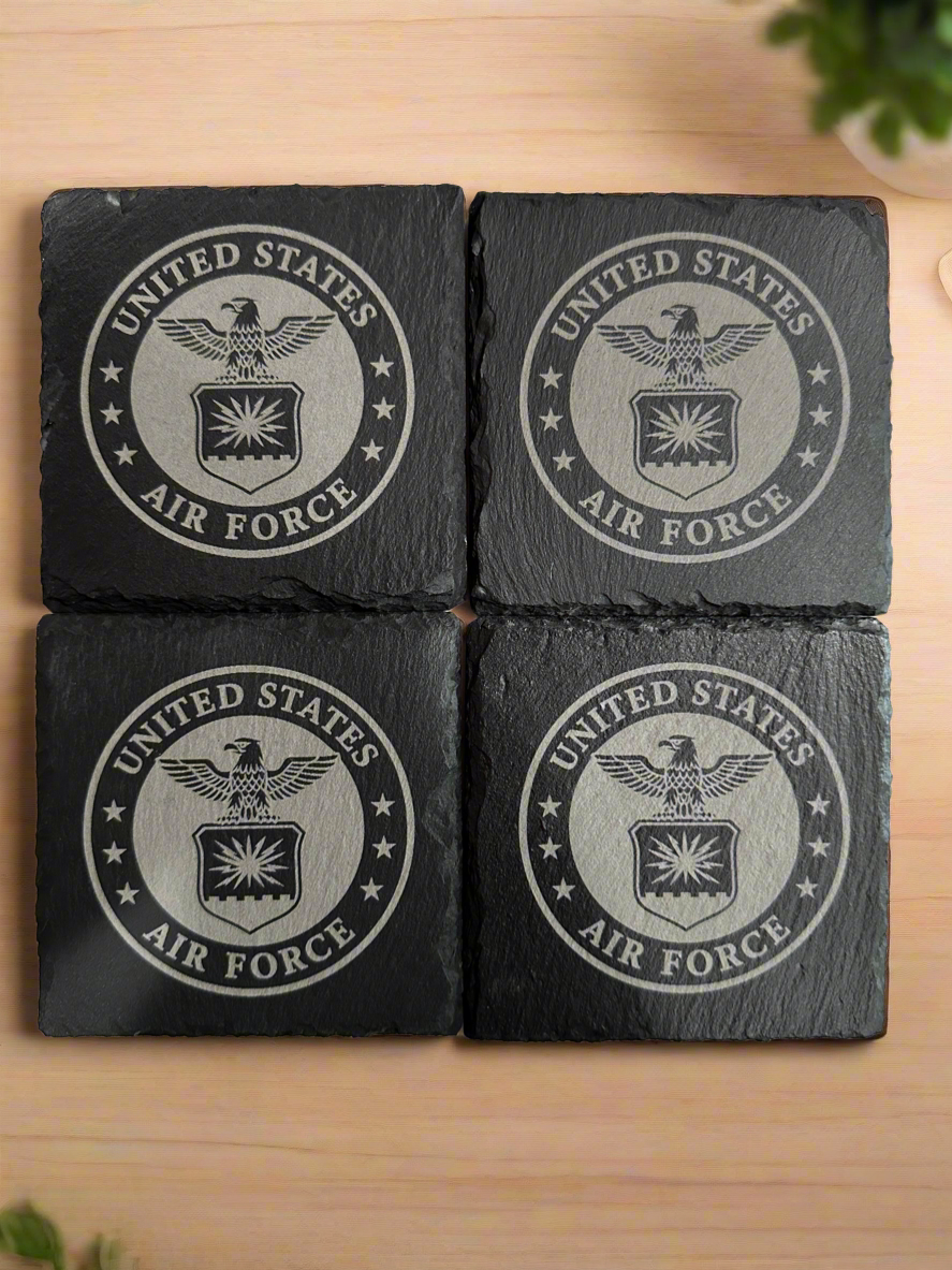 Air Force Slate Coasters