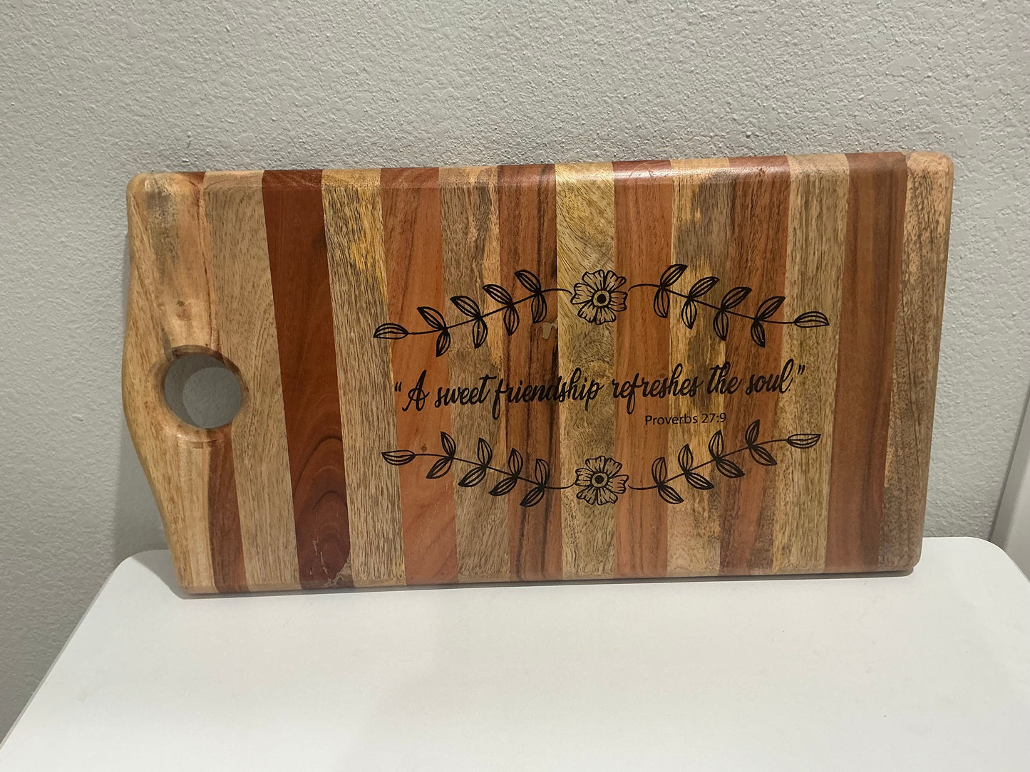 Sweet Friend Proverbs Board w/ Hole