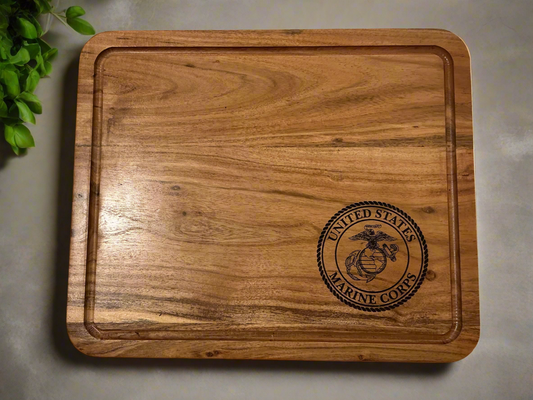 Marine Cutting Board Medium Corner Logo