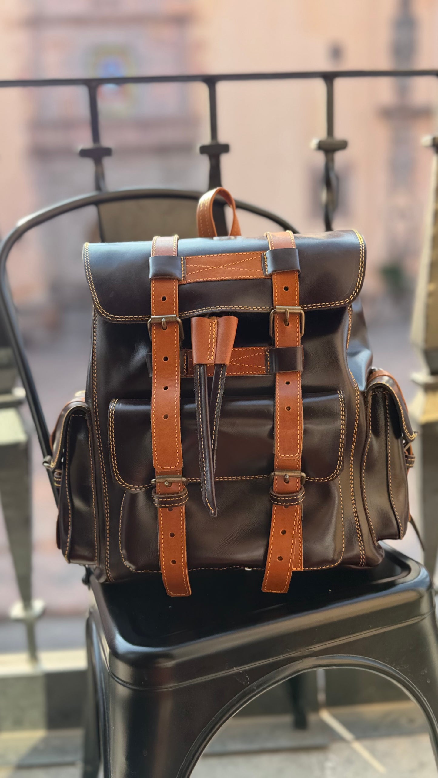 Leather Rucksack Backpacks