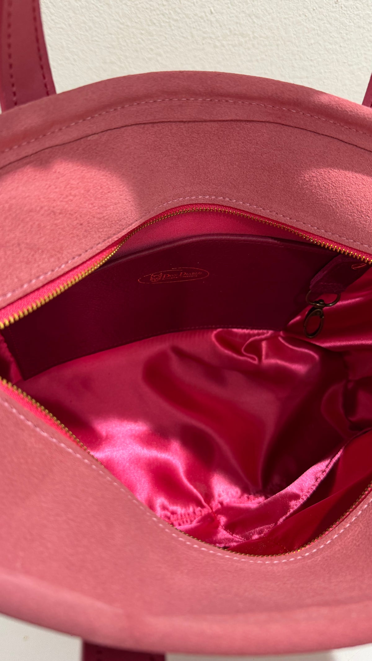 Leather and Suede Dolce Rosa Bag