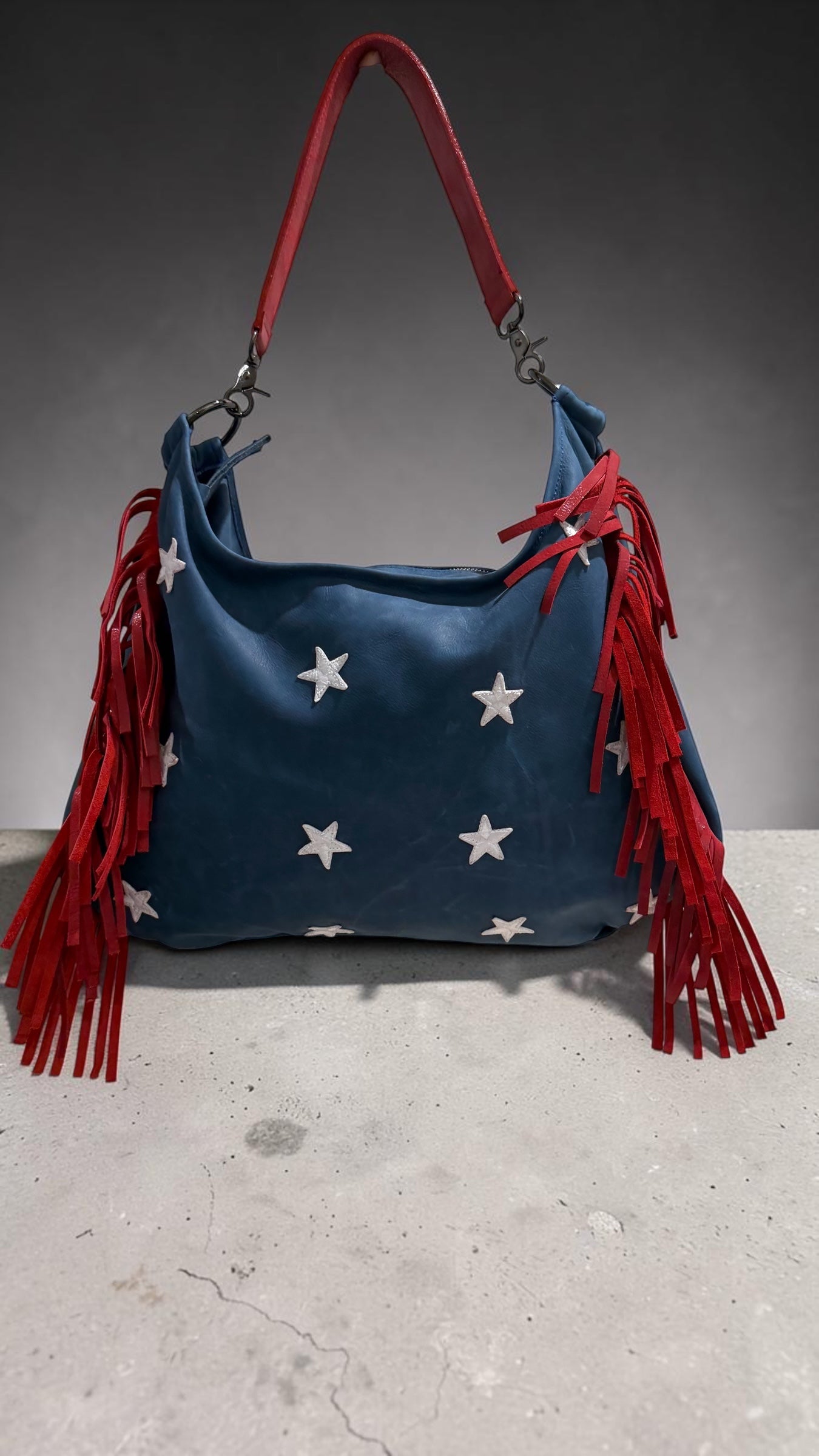 Fringe Leather BOHO Bag Americana