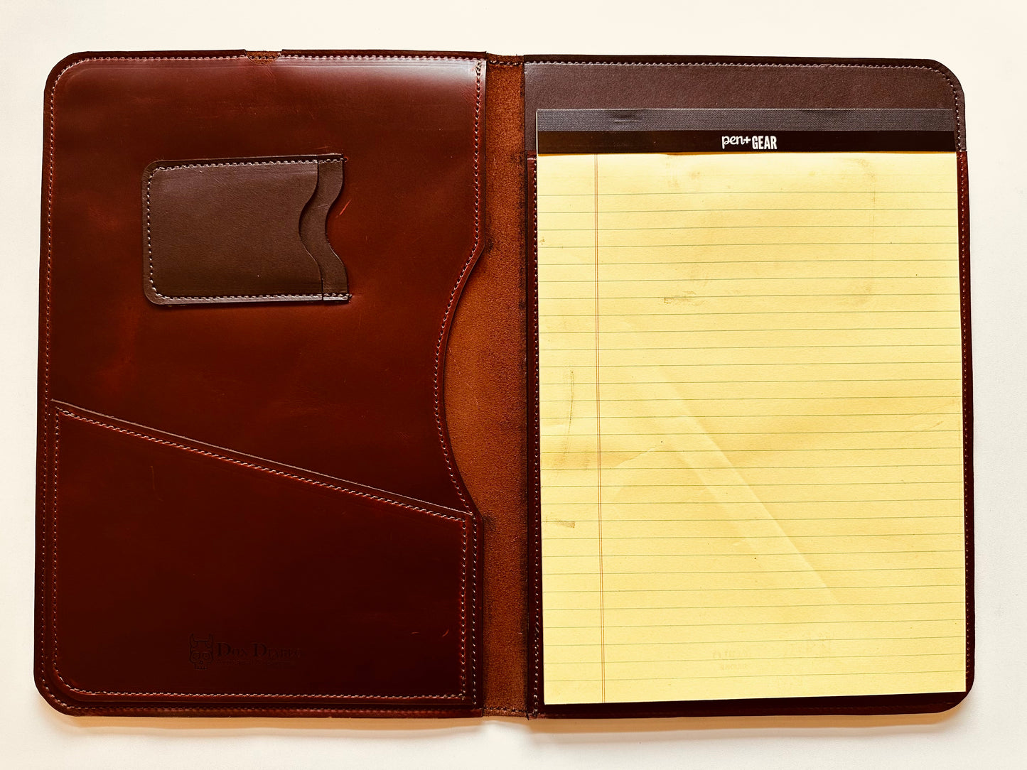 Leather Portfolio- iPad Brown Smooth