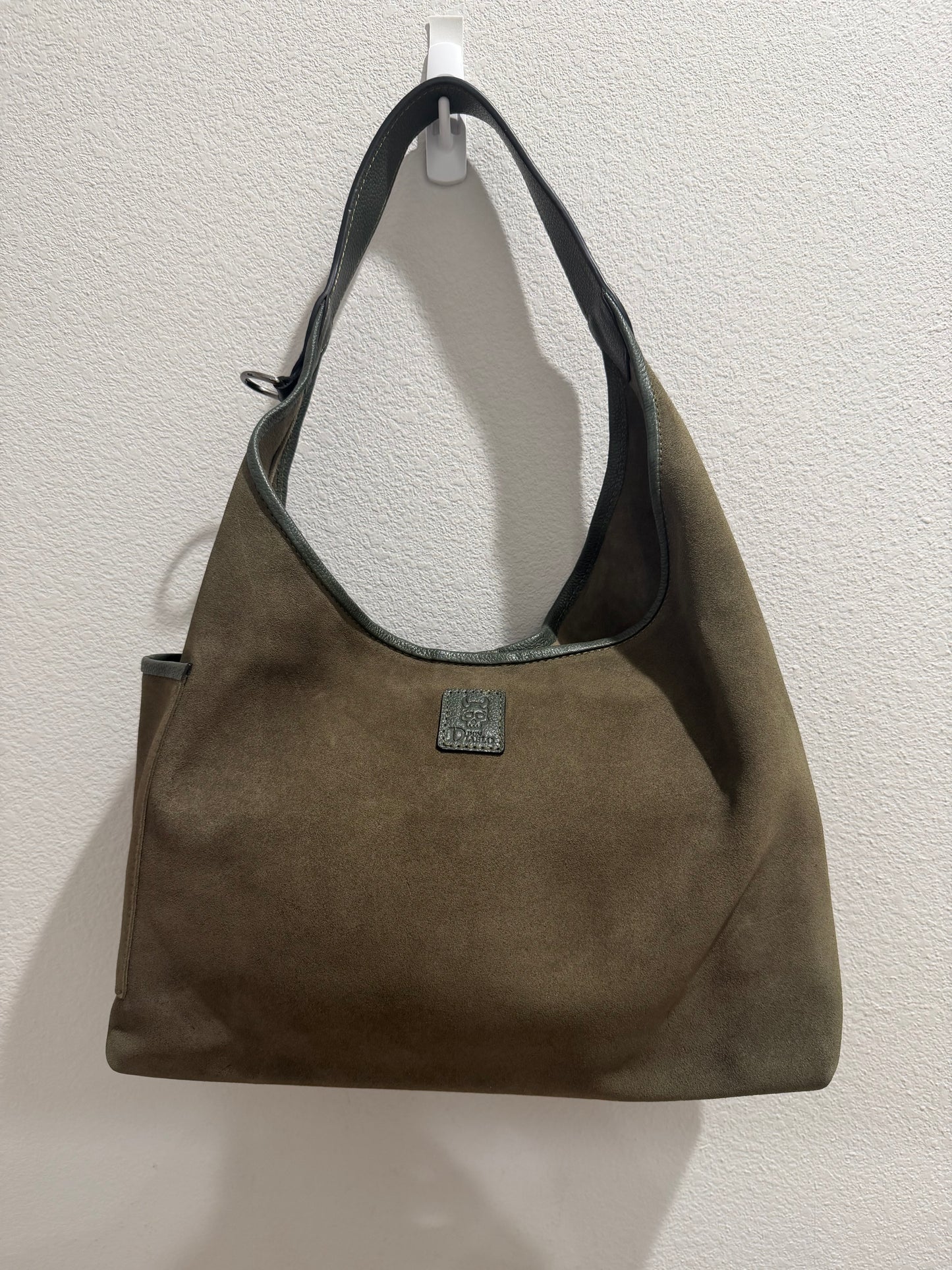 The Sofie - Suede Leather Handbag with Leather Trim