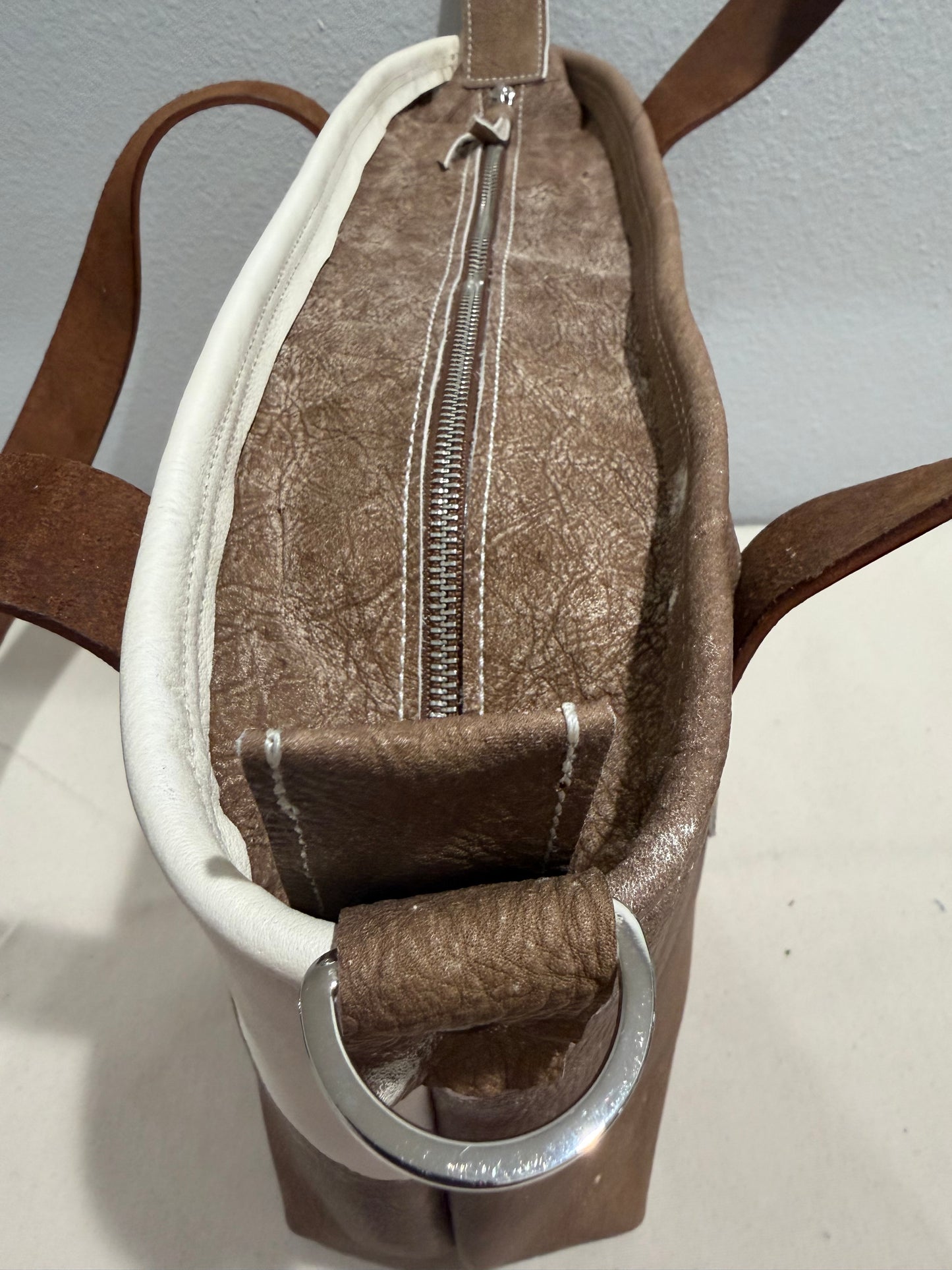 Smooth Cowhide Large Leather Tote #2