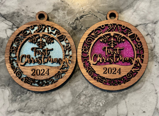 Christmas Ornament Medium - First Christmas 2024