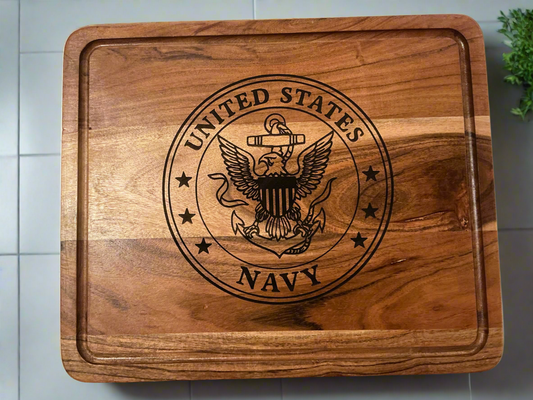 Navy Cutting Board Medium