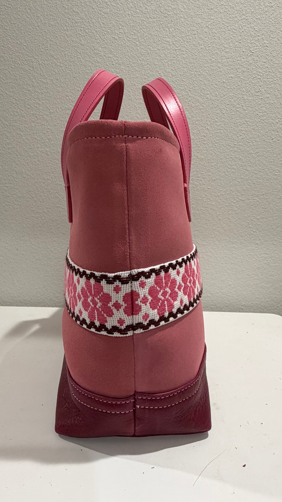 Leather and Suede Dolce Rosa Bag
