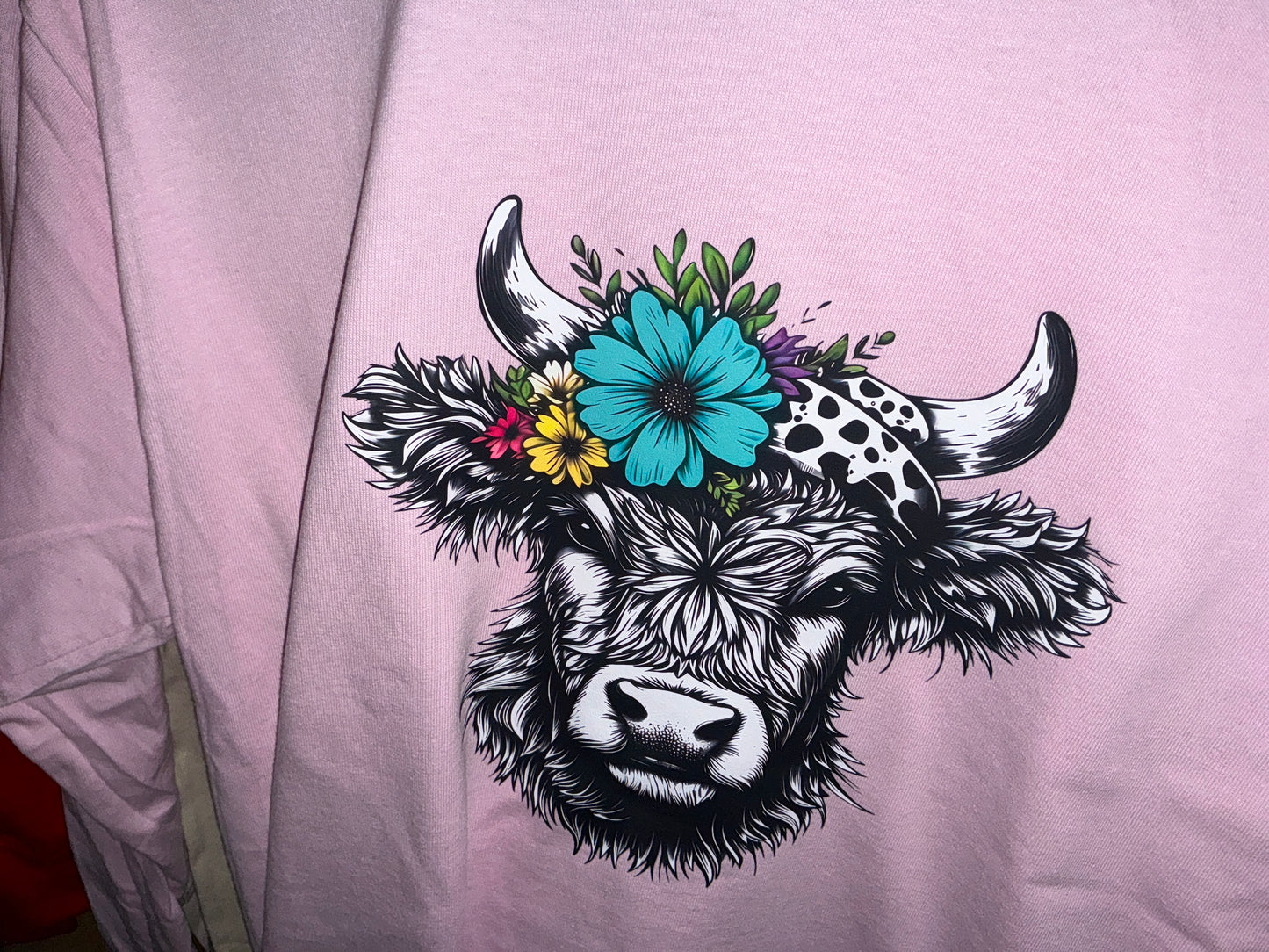 Flower Cow Long Sleeve