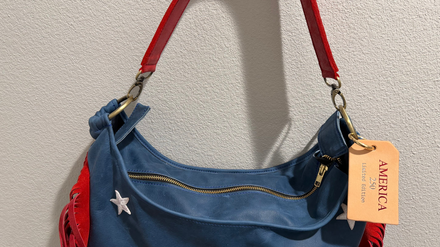 Fringe Leather BOHO Bag Americana