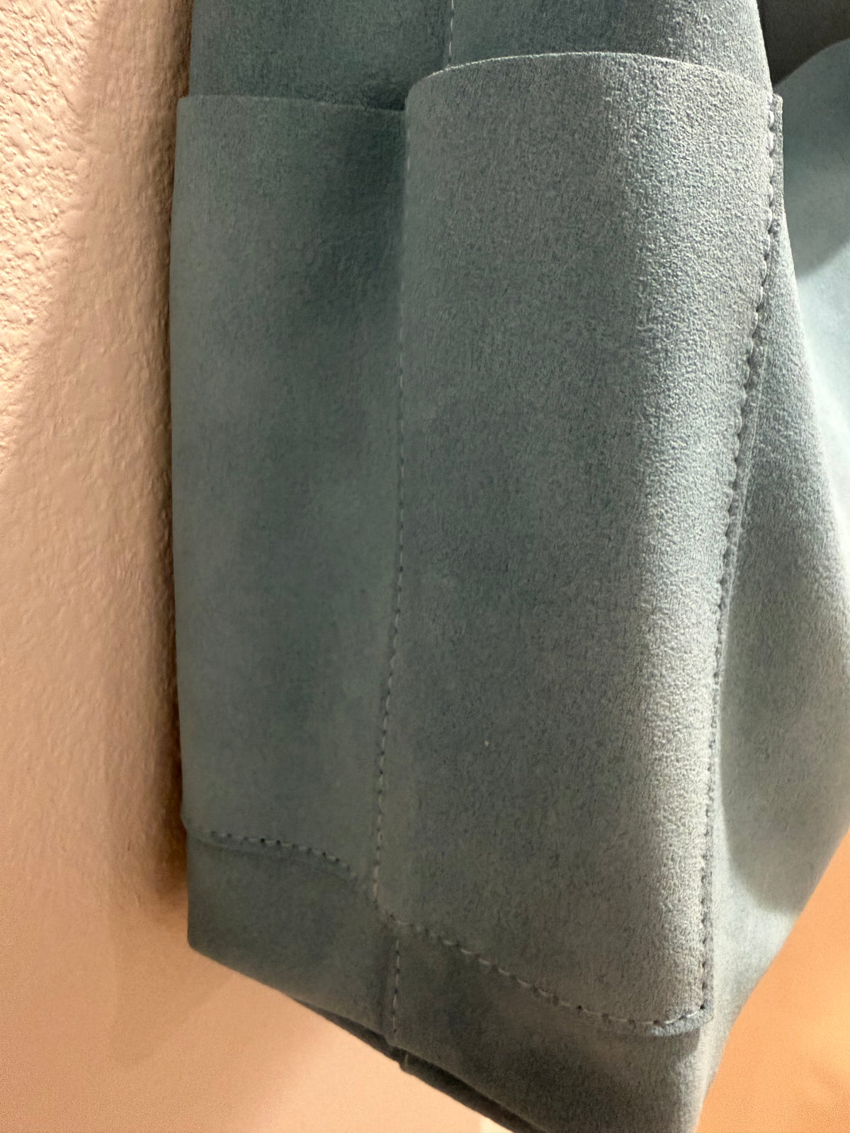The Anne - Baby Blue Suede Leather Handbag