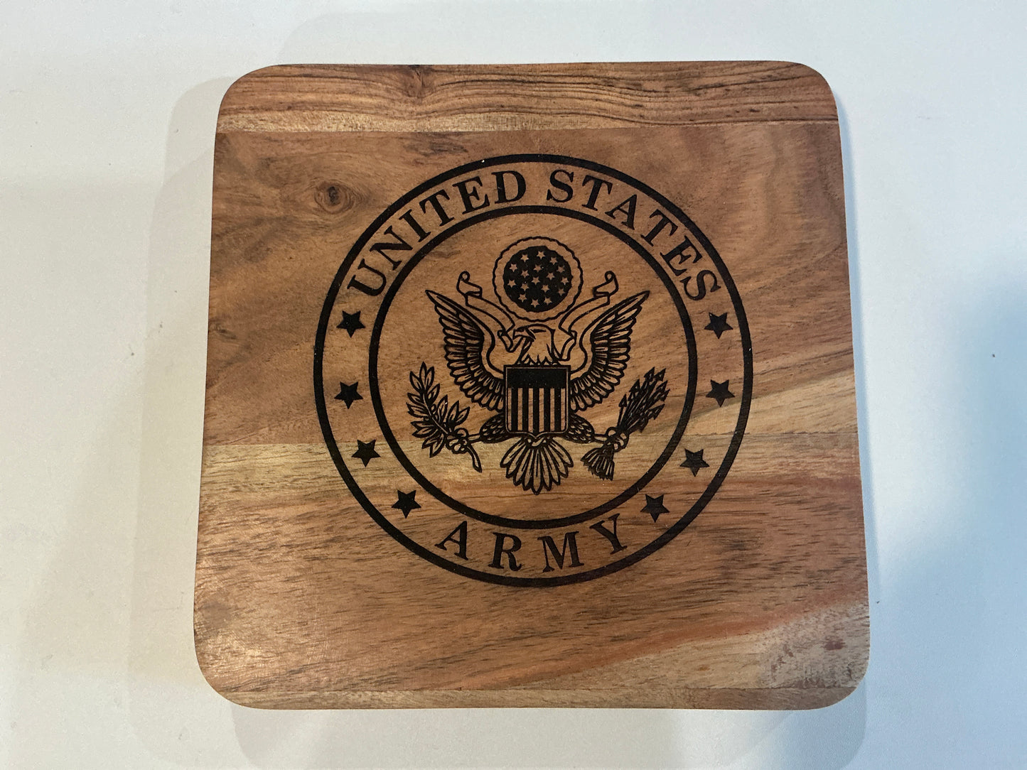 Army Wooden Trivet