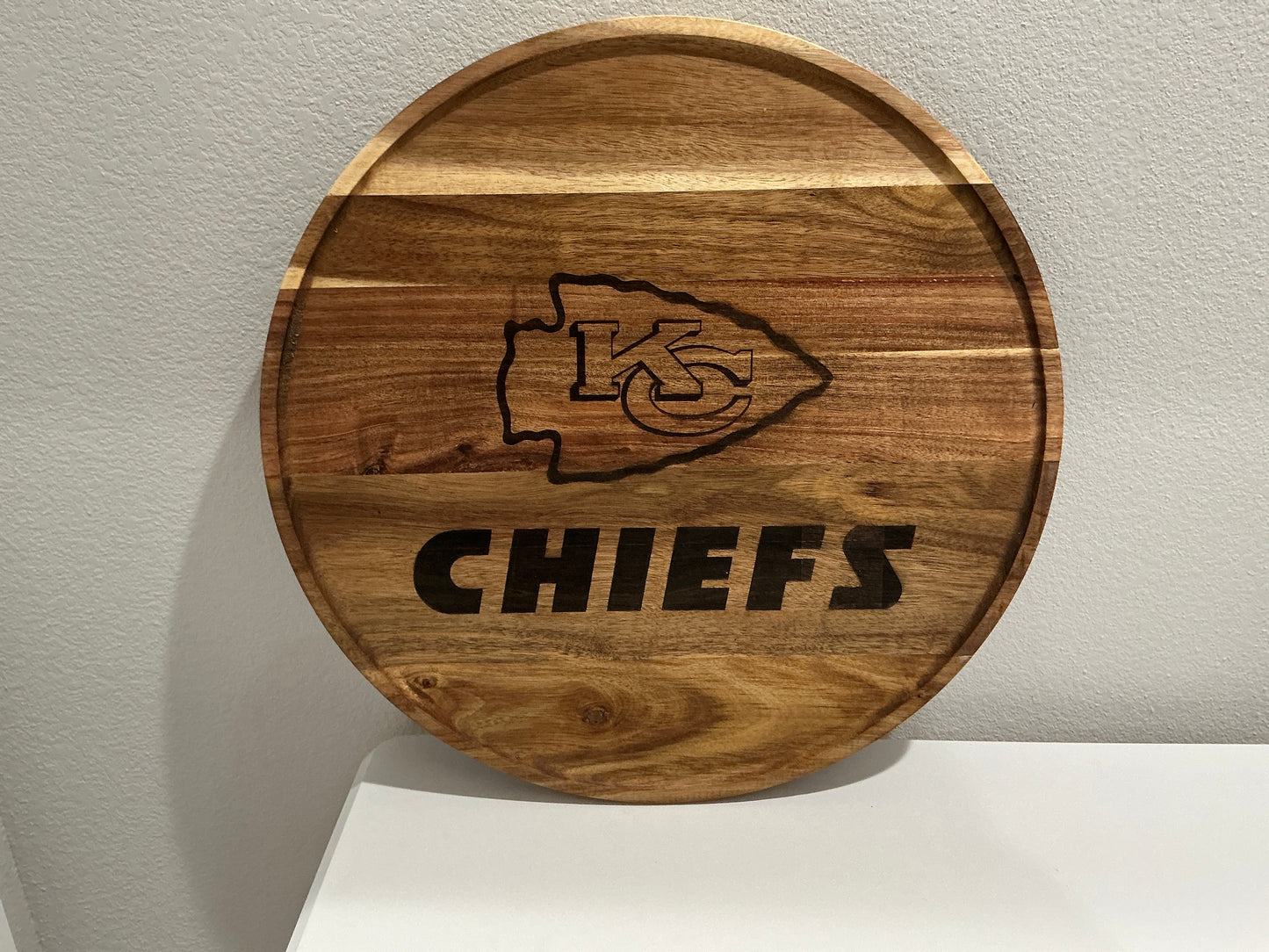 Chiefs Large Round Tray