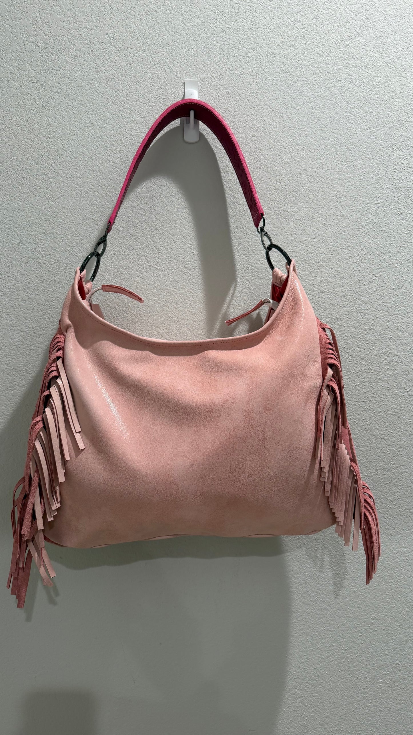 Fringe Leather BOHO Pink