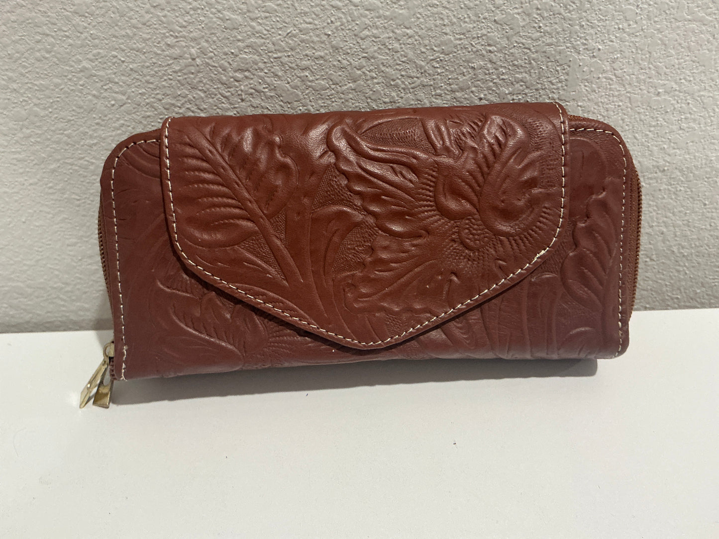 Women’s Leather Wallets Large Double Zip