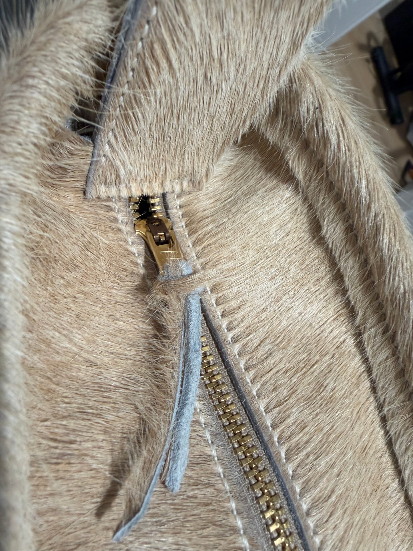 Tan Cowhide Large Leather Tote #2