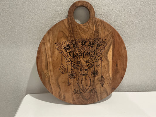 Merry Christmas Deer Board