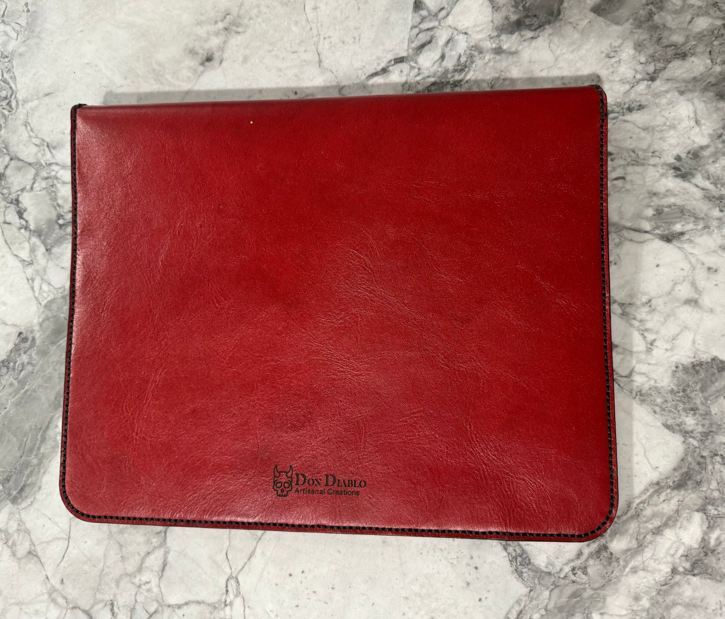 Leather iPad Case - Red