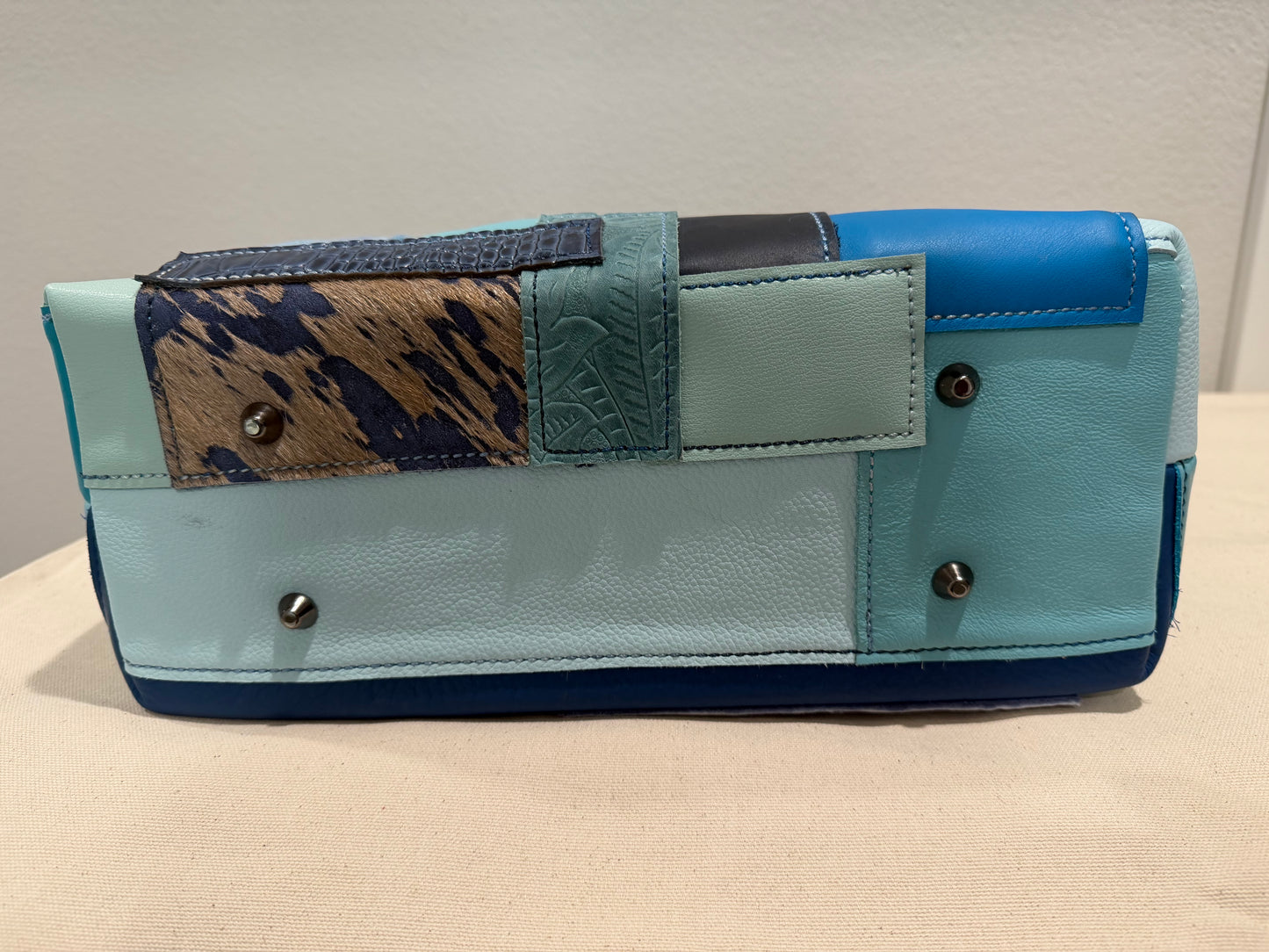 Leather Boro Bag - Blues