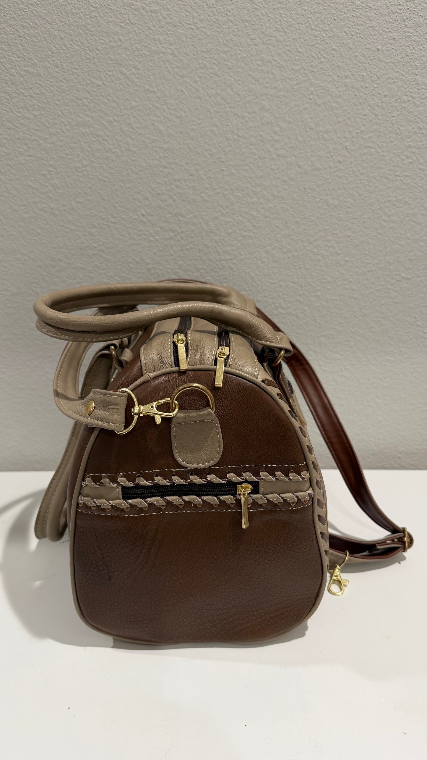 Women’s Leather Barrel Purse