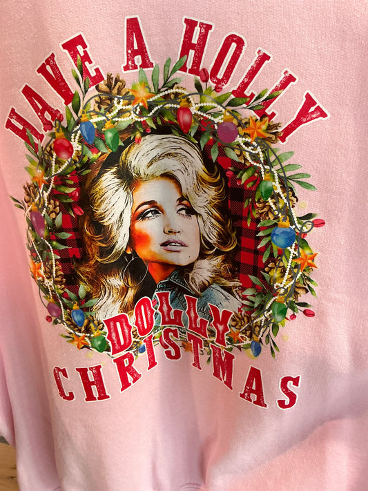 Holly Dolly Christmas Sweatshirt