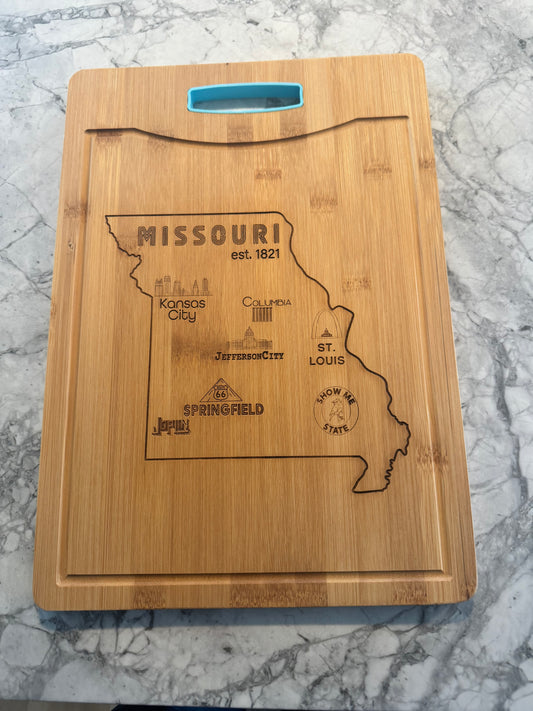 Missouri Cutting Board 15 1/2x11 w/Handle