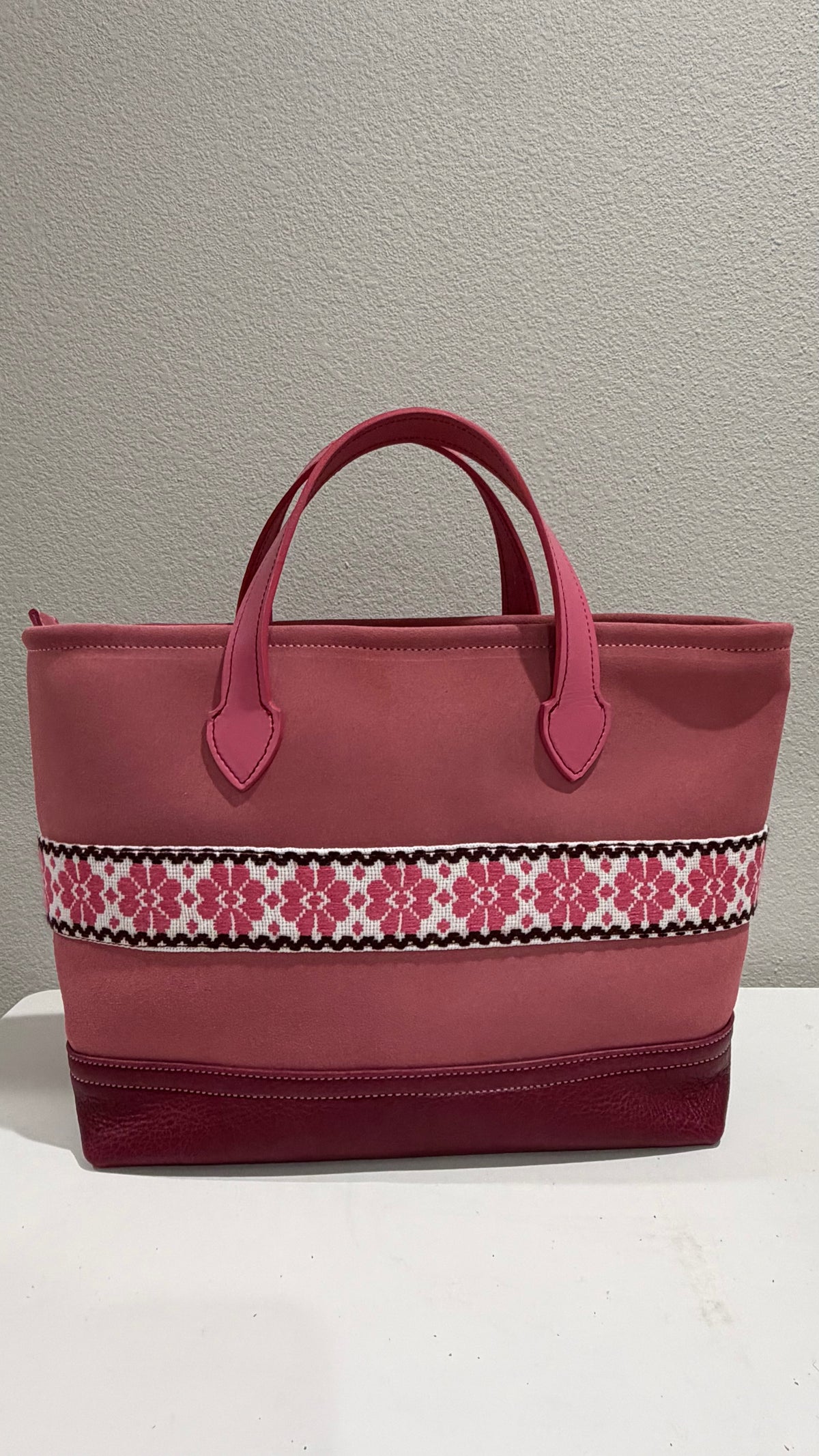 Leather and Suede Dolce Rosa Bag