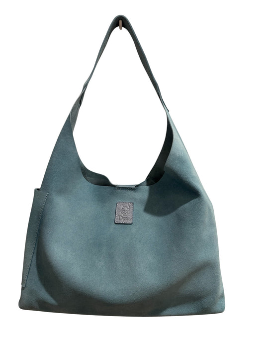 The Anne - Baby Blue Suede Leather Handbag