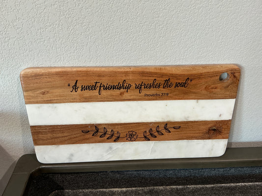 Sweet Friendship - Wood/Marble