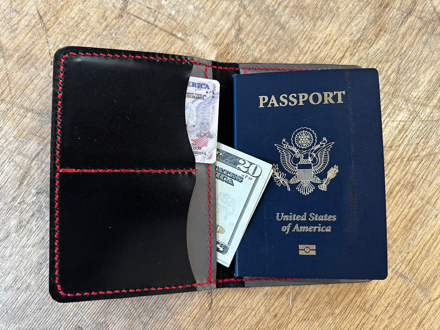 Leather Passport Wallet RFID