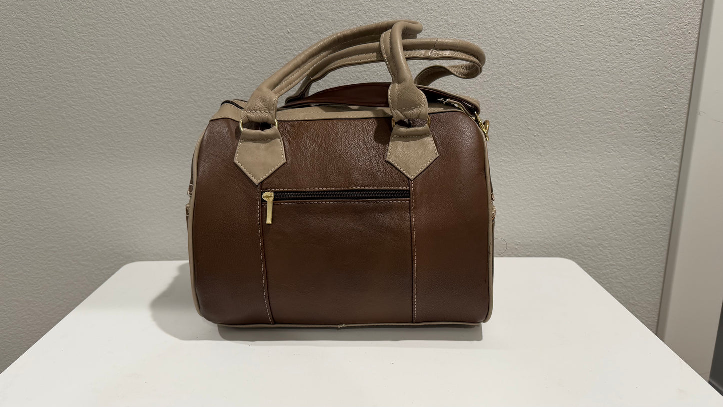 Women’s Leather Barrel Purse