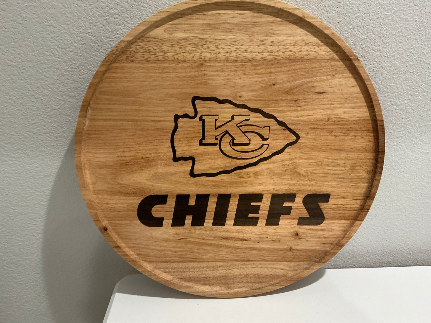 Chiefs Large Round Tray