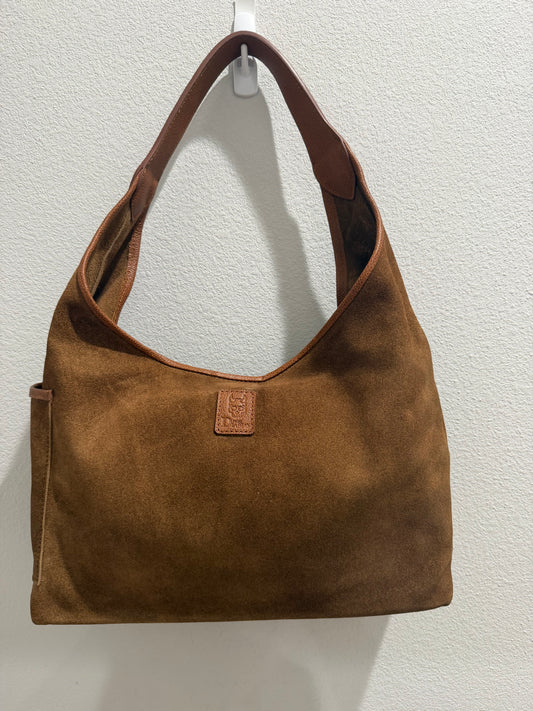 The Sofie - Suede Leather Handbag with Leather Trim