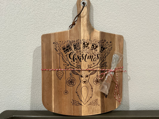 Merry Christmas Deer Paddle