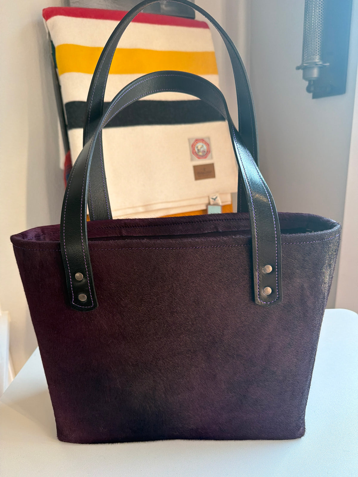 Medium Leather  Bag - Purple Reign 2